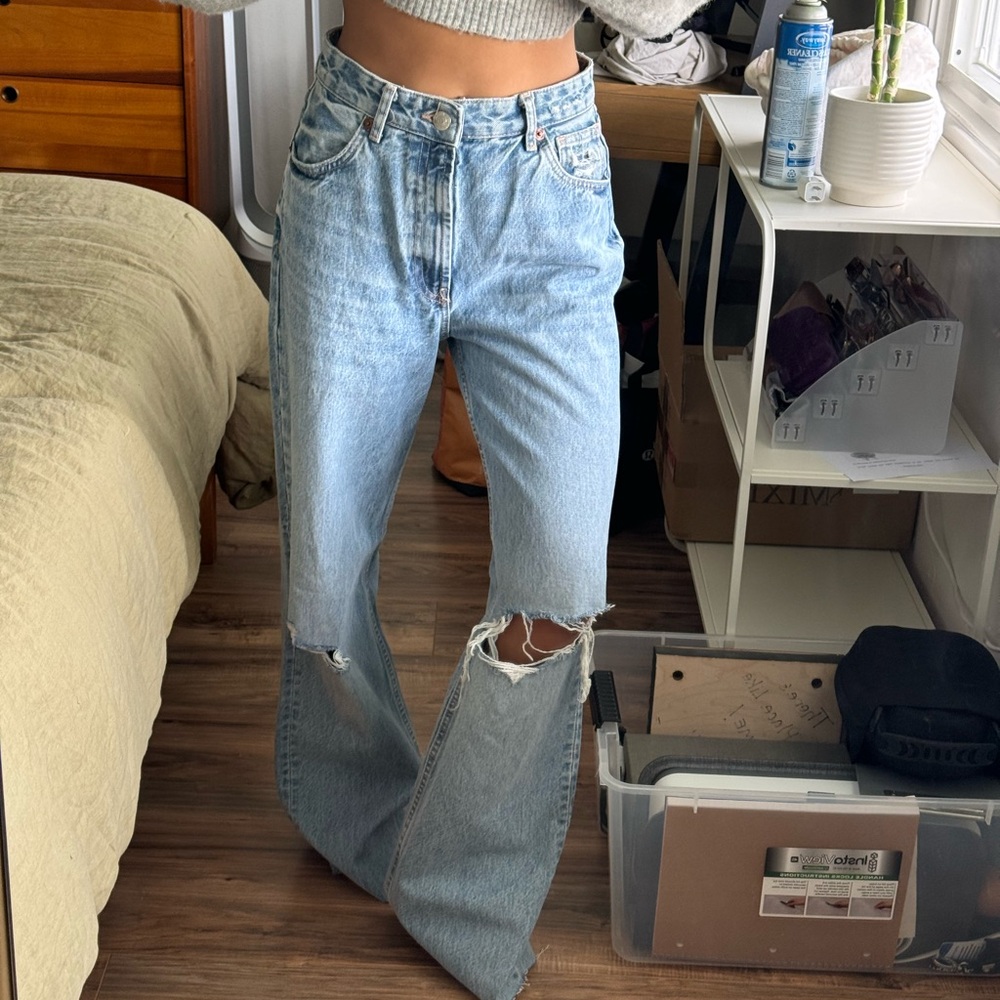 Zara high rise jeans